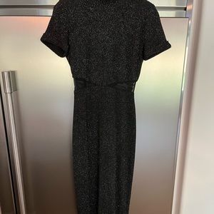 Sparkly Mesh cut out maxi dress